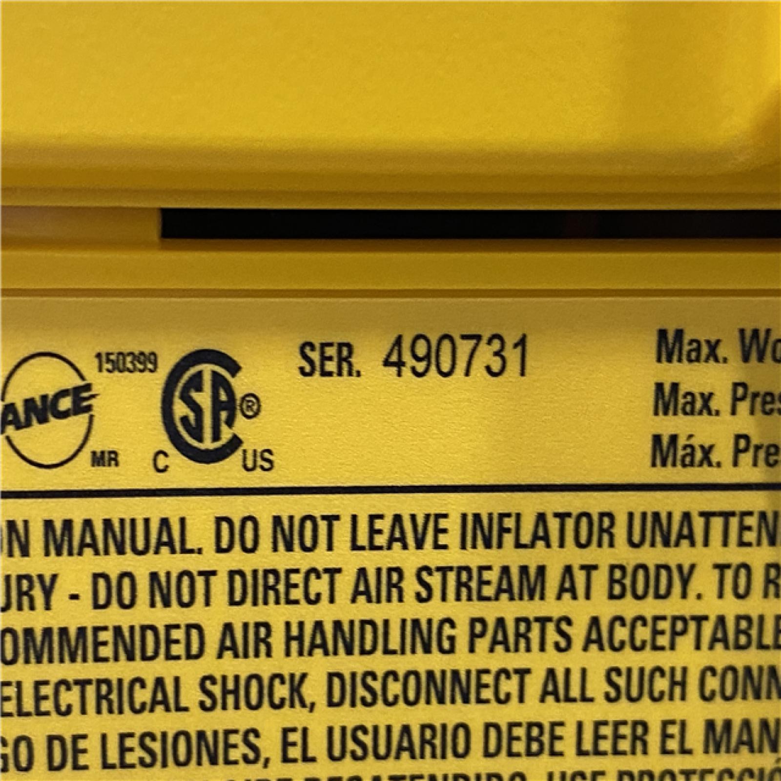 AS-IS DEWALT 20V MAX Cordless Electric Portable Inflator (Tool Only)