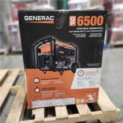 DALLAS LOCATION - AS-IS Generac GP 6500-Watt Recoil Start Gas-Powered Portable Generator