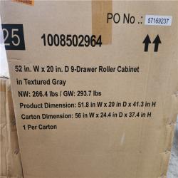 Phoenix NEW Husky Heavy-Duty 52 in. W 15-Drawer Matte Gray Steel Rolling Tool Chest Combo SEALED