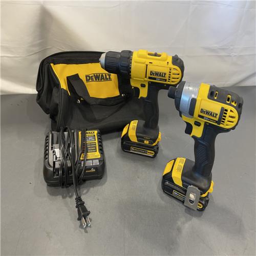 AS-IS - DeWALT 20V MAX Cordless Drill Driver/Impact Driver Combo Kit 1.3 Ah Lithium Ion