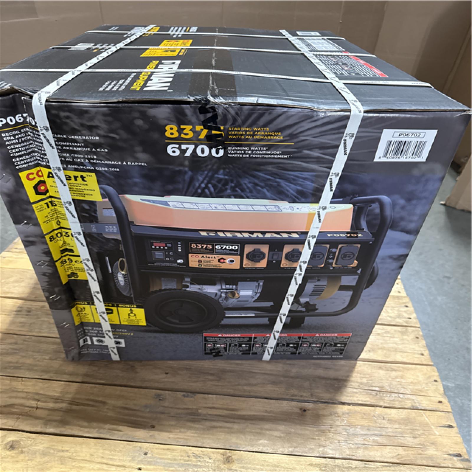 California NEW Firman Recoil Start Gas Portable Generator