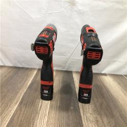 AS-IS Milwaukee 12V Lithium-Ion Cordless Drill Driver/Impact Driver Combo Kit