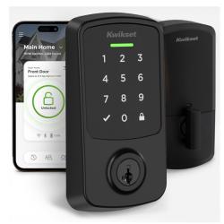 NEW! - Kwikset Aura Reach Smart Lock Matter Over Thread and Bluetooth Enabled Keyless Entry Door Lock Deadbolt