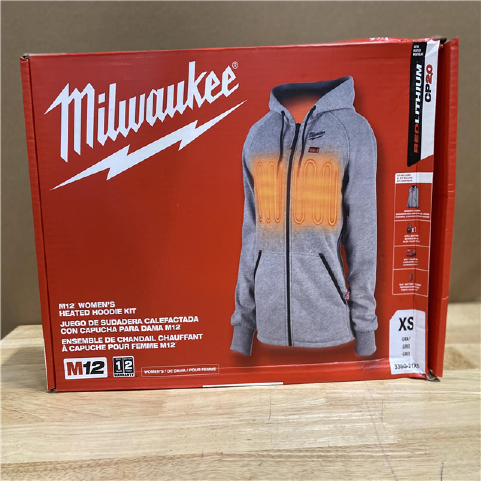 Milwaukee Women's Small M12 12-Volt Lithium-Ion Cordless Red Heated Jacket Hoodie Kit with (1) 2.0Ah Battery and Charger