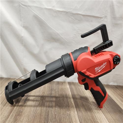 AS-IS- Milwaukee M12 12V Cordless 10oz Caulk/Adhesive Gun (Tool Only)