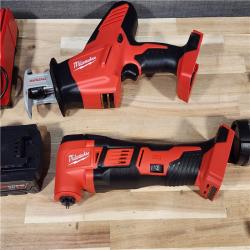 HOUSTON LOCATION - AS-IS MILWAUKEE 5 TOOL COMBO KIT W/ (2) BATTERY & CHARGER