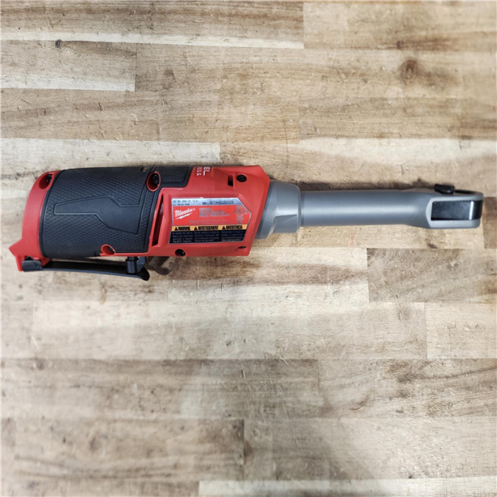 HOUSTON LOCATION - AS-IS Milwaukee FUEL INSIDER 12V Lithium-Ion Brushless Cordless 1/4 in. - 3/8 in. Extended Reach Box Ratchet (Tool-Only)