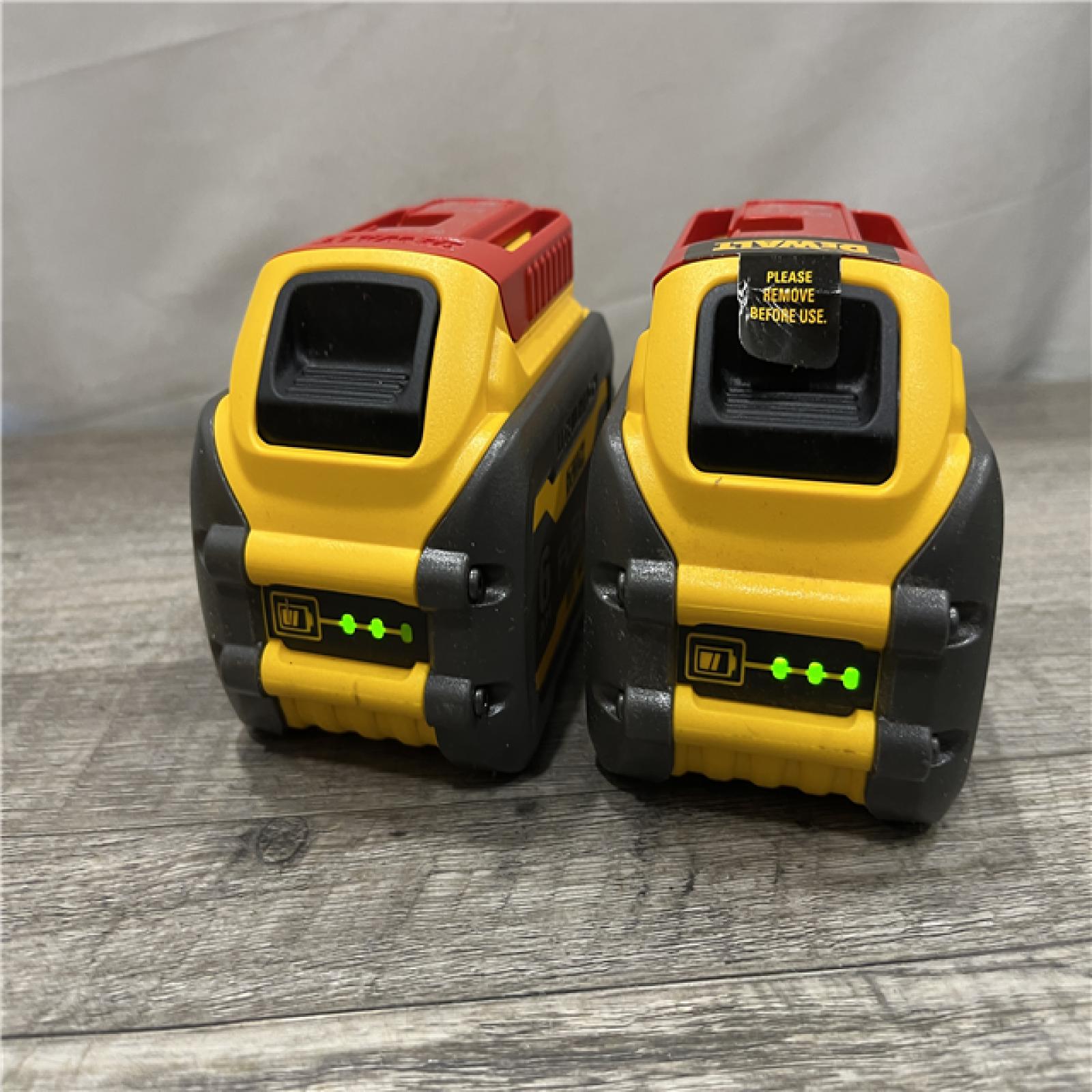 AS-IS DEWALT FLEXVOLT 20V/60V MAX Lithium-Ion 6.0Ah Battery Pack (2 Pack)