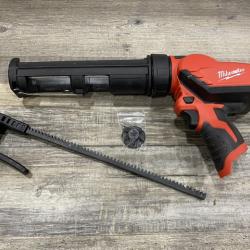 AS-IS Milwaukee 12V Lithium-Ion Cordless 10 oz. Adhesive and Caulk Gun (Tool-Only)