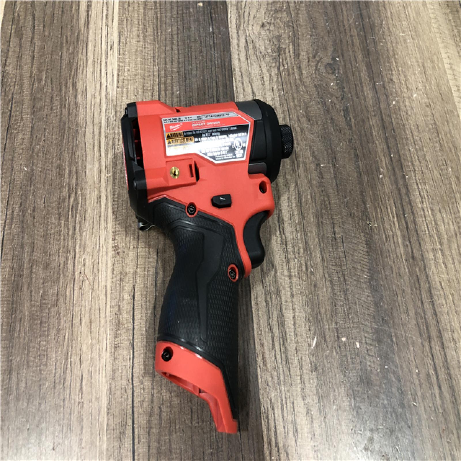AS-IS Milwaukee FUEL 12V Lithium-Ion Brushless Cordless 1/4 in. Hex Impact Driver (Tool-Only)