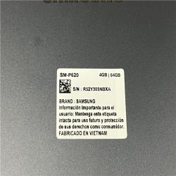 AS-IS SAMSUNG Galaxy Tab S6 Lite - Gray 10.4 64GB WiFi Android Tablet W/S Pen  Dual Speakers  8MP+5MP - SM-P620NZAEXAC (Renewed)