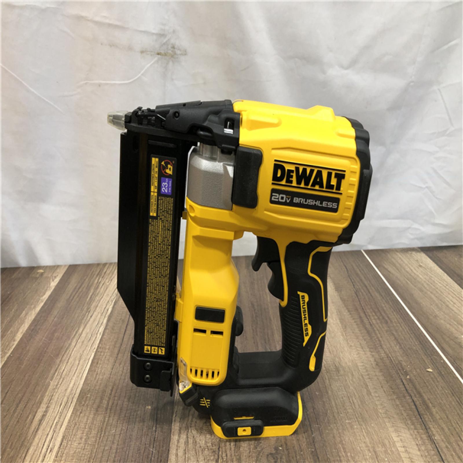 AS-IS DEWALT ATOMIC 20V MAX Lithium Ion Cordless 23 Gauge Pin Nailer Tool Only