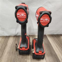 AS-IS- MILWAUKEE FUEL 18V Lithium-Ion Brushless Cordless Hammer Drill and Impact Driver Combo Kit