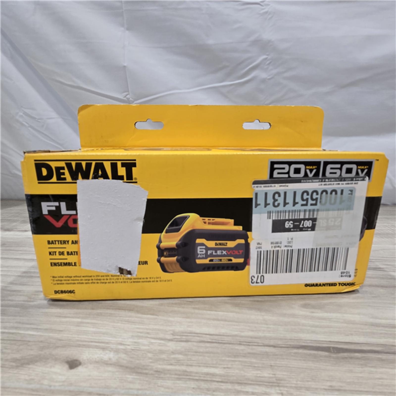 NEW! - DEWALT FLEXVOLT 20V/60V MAX Lithium-Ion 6.0Ah Battery Pack