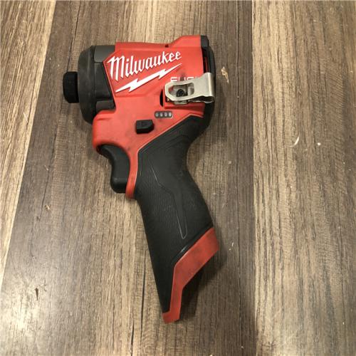 AS-IS Milwaukee  FUEL 12V Lithium-Ion Brushless Cordless 1/4 in. Hex Impact Driver (Tool-Only)