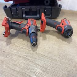 AS-IS Milwaukee FUEL 18V Lithium-Ion Brushless Cordless Hammer Drill and Impact Driver Combo Kit
