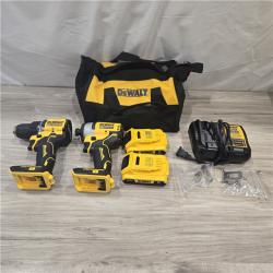 AS-IS Dewalt DCK225D2 20V MAX ATOMIC Compact Cordless Drill Driver and Impact Driver Combo Kit