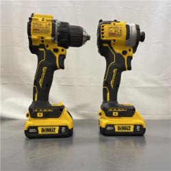AS-IS - Dewalt 20V MAX ATOMIC Brushless Compact Lithium-Ion 1/2 in. Cordless Drill Driver and 1/4 in. Impact Driver Combo Kit