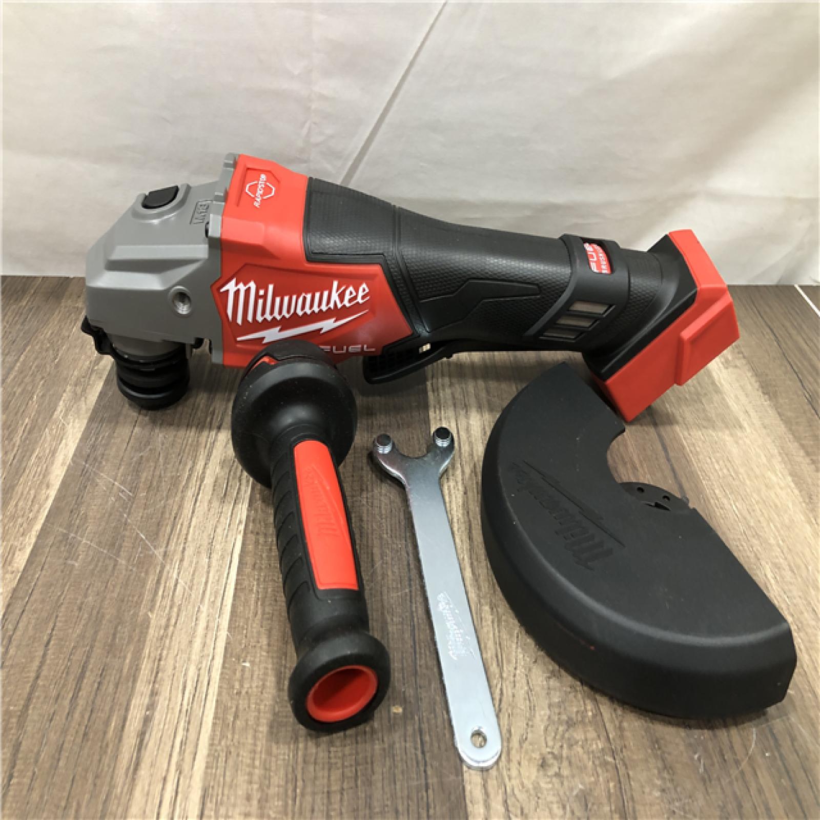 AS-IS Milwaukee FUEL 18-Volt Lithium-Ion Brushless Cordless 4-1/2 in./6 in. Braking Grinder with Paddle Switch (Tool-Only)