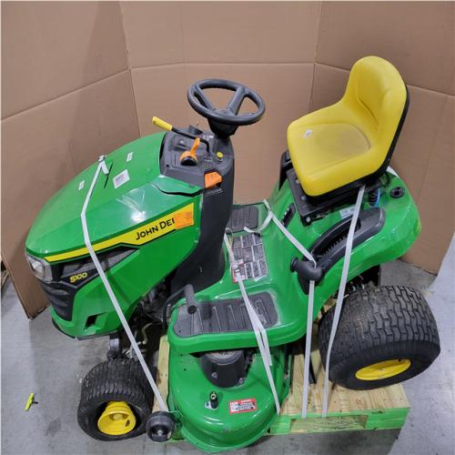 CALIFORNIA AS-IS JOHN DEERE S100 SIT DOWN RIDING LAWN MOWER