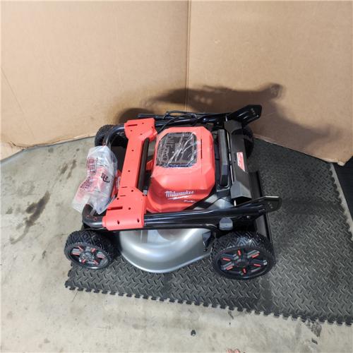 HOUSTON LOCATION - AS-IS Milwaukee M18 FUEL Brushless Cordless 21 in. Walk Behind Dual Battery Self-Propelled Mower Kit W/ CHARGER
