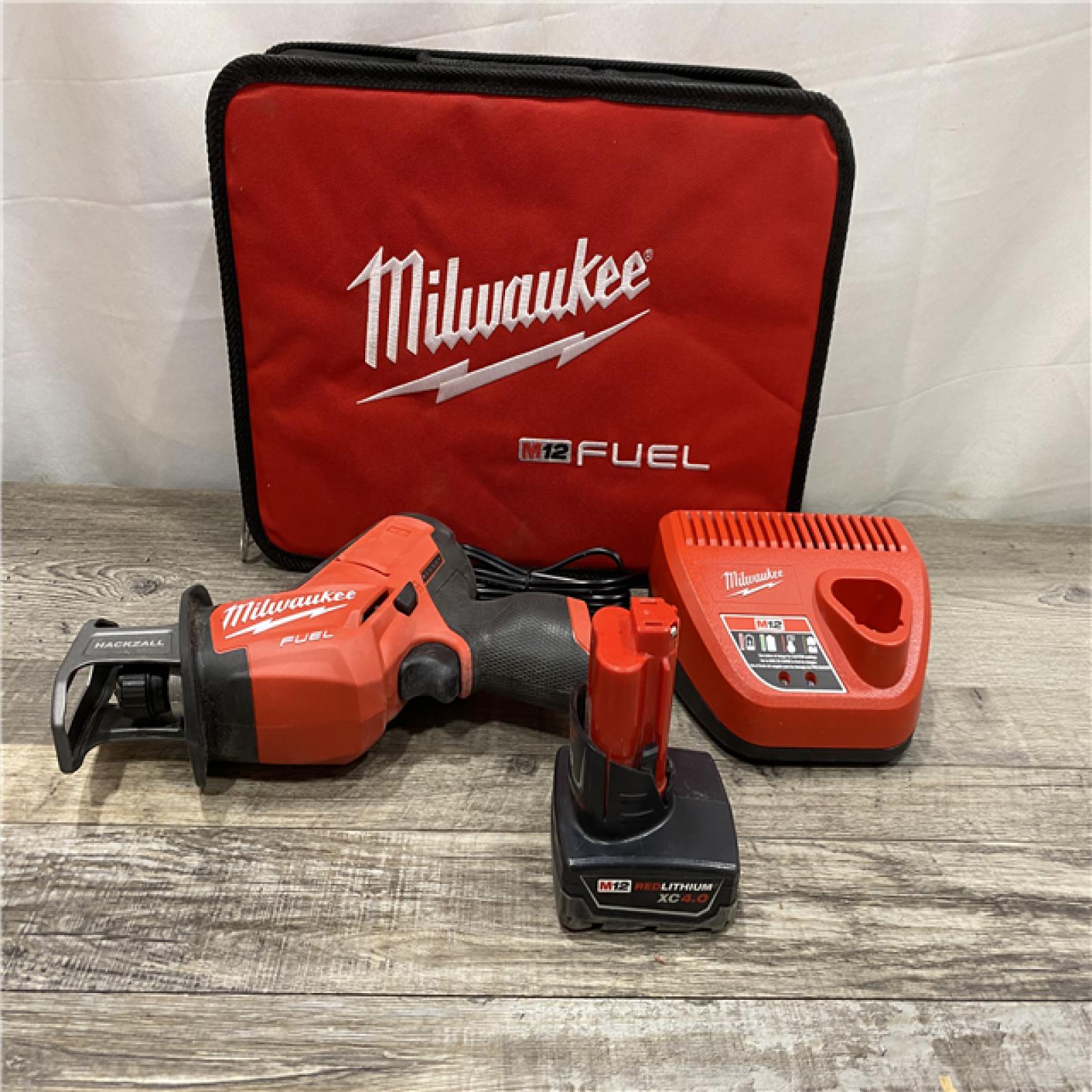 AS-IS Milwaukee FUEL 12V Lithium-Ion Brushless Cordless HACKZALL Reciprocating Saw Kit