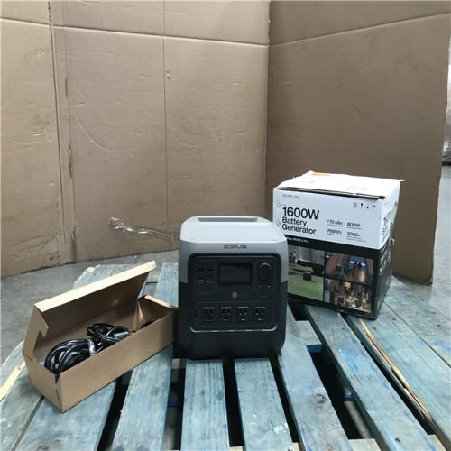 CALIFORNIA AS-IS EcoFlow RIVER 2 Pro 1600W Battery Generator