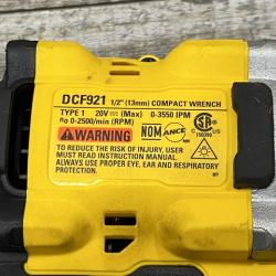 AS-IS DEWALT ATOMIC 20V MAX Cordless Brushless 1/2 in. Variable Speed Impact Wrench (Tool Only)