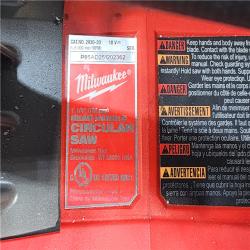 HOUSTON LOCATION - AS-IS Milwaukee  FUEL 18V Lithium-Ion Cordless 7-1/4 in. Rear Handle Circular Saw (Tool-Only)