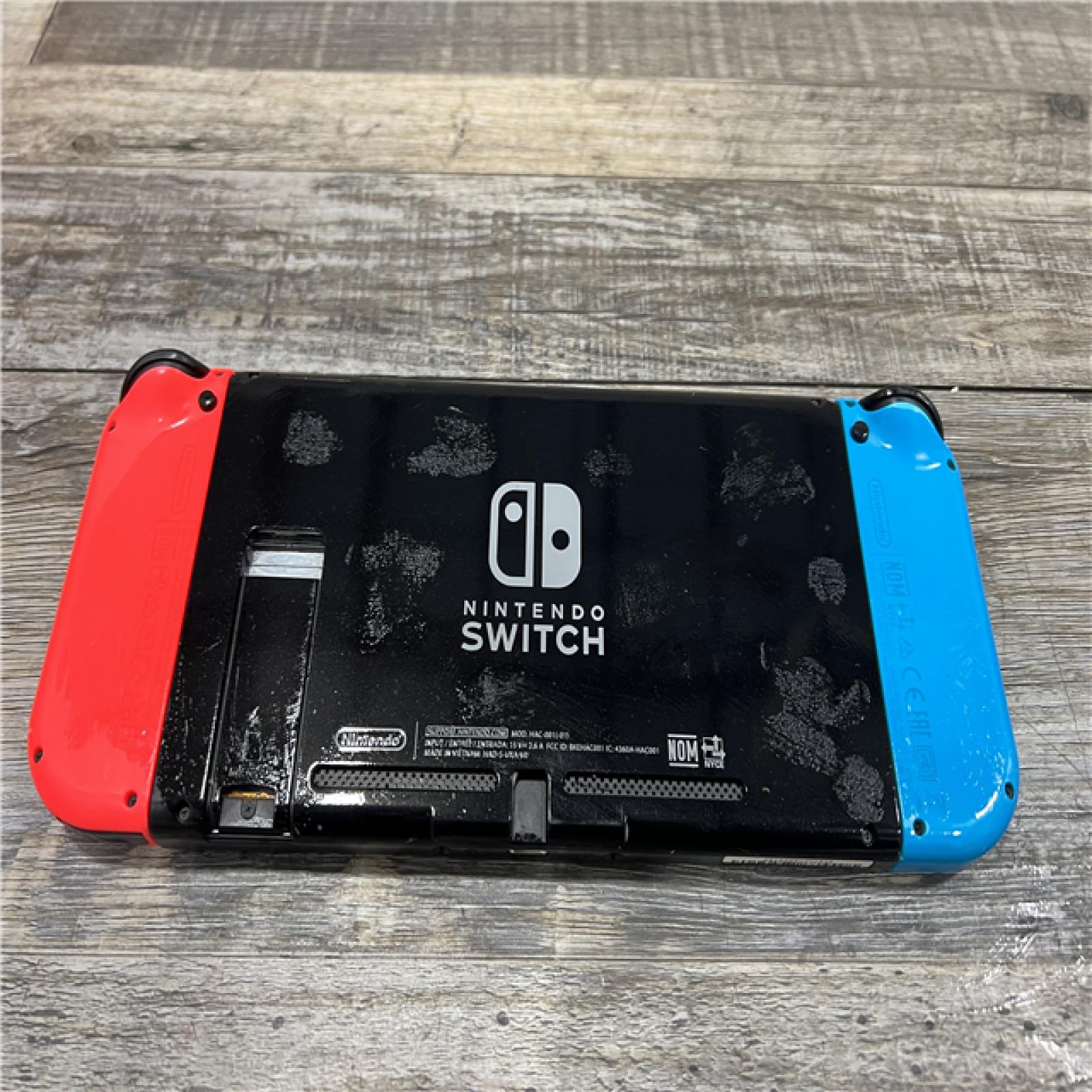 AS-IS Nintendo Switch with Neon Blue and Neon Red Joy-Con