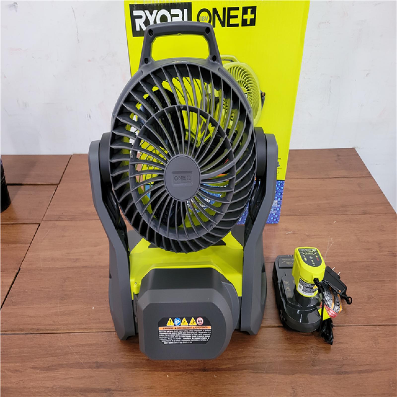 California NEW Ryobi Plus+ 18V 7.5 Bucket Top Misting Fan Kit  Includes (1) Battery & Charger