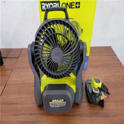 California NEW Ryobi Plus+ 18V 7.5 Bucket Top Misting Fan Kit  Includes (1) Battery & Charger