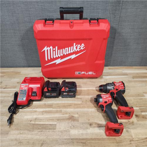 HOUSTON LOCATION - AS-IS Milwaukee  FUEL 18V Lithium-Ion Brushless Cordless Hammer Drill and Impact Driver Combo Kit