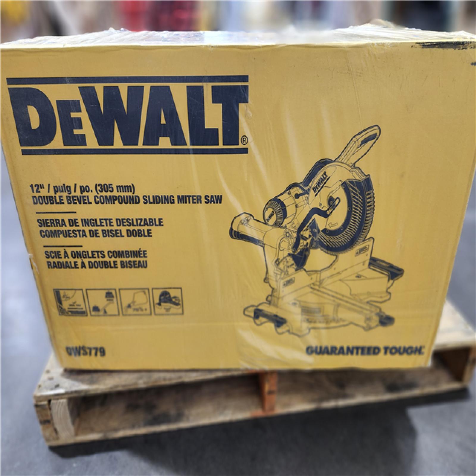 NEW- DeWalt 15 Amps 12 in. Corded Dual-Bevel Sliding Compound Miter Saw
