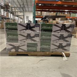 DALLAS LOCATION- HUNTER 42 in. LED Indoor Matte Black Ceiling Fan with Light (18 CASES)