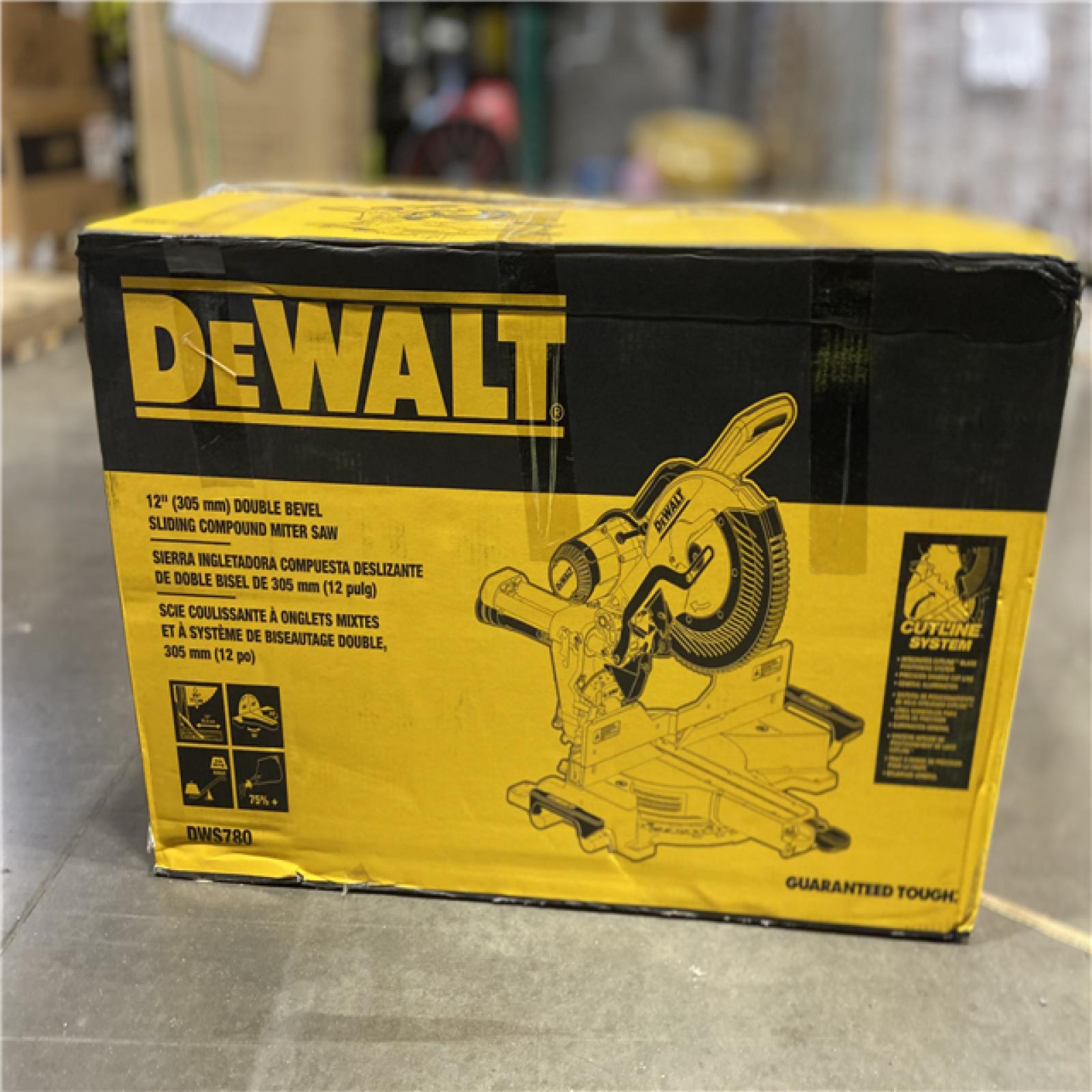 NEW! -  DEWALT 15 Amp Corded 12 in. Double Bevel Sliding Compound Miter Saw with XPS technology