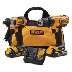 AS-IS DEWALT 20V MAX Cordless Drill/Impact 2 Tool Combo Kit