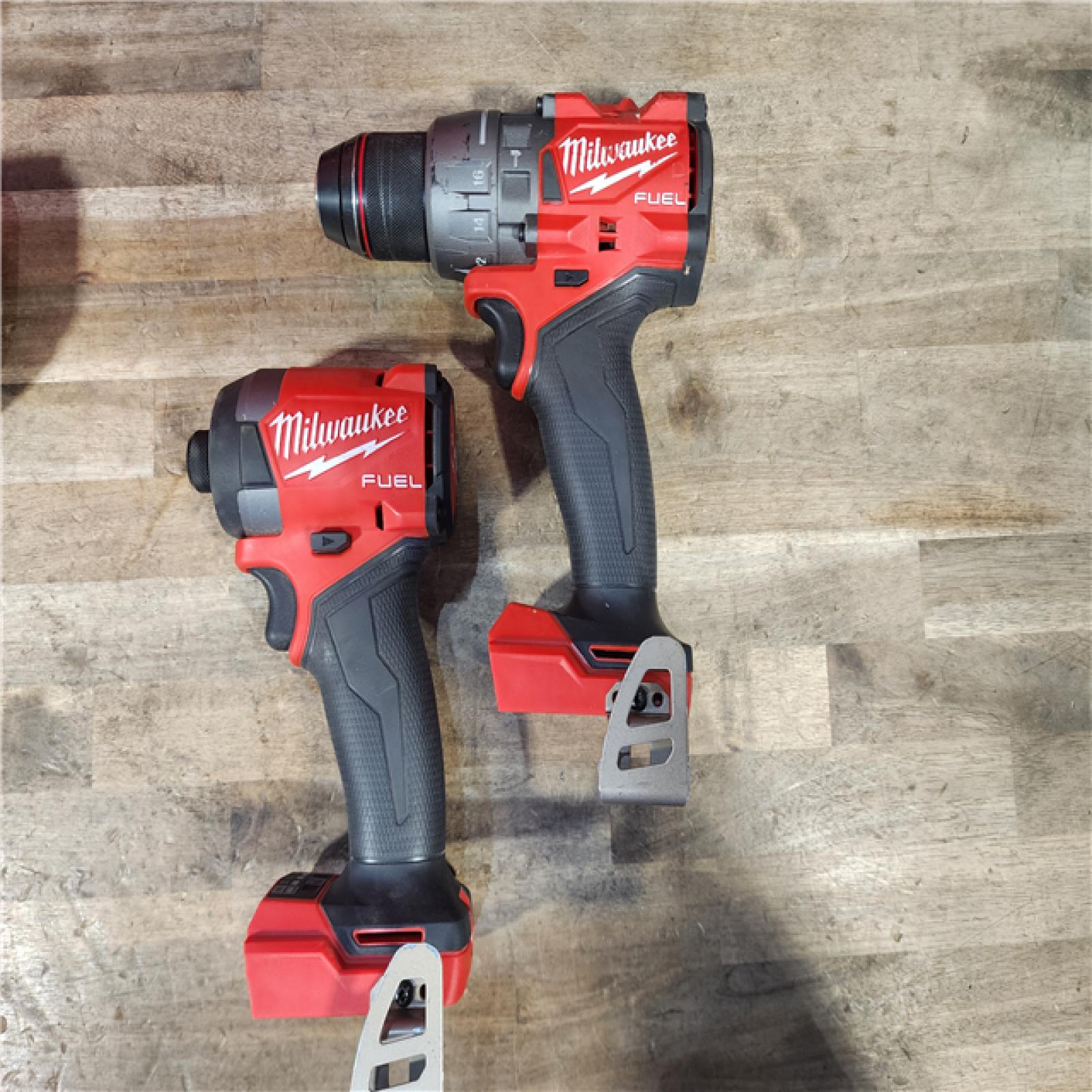 HOUSTON LOCATION - AS-IS MILWAUKEE FUEL 18V Lithium-Ion Brushless Cordless Hammer Drill and Impact Driver Combo Kit