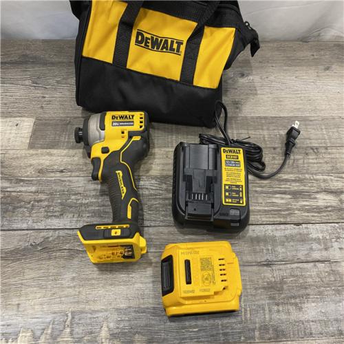 AS-IS DEWALT Atomic 20V Max Lithium-Ion Brushless Cordless Compact 1/4 in. Impact Driver Kit