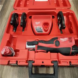 AS-IS Milwaukee M12 12-Volt Lithium-Ion Force Logic Cordless Press Tool Kit (3 Jaws Included) with Two 1.5 Ah Battery and Hard Case