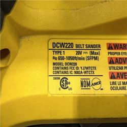 AS-IS DEWALT 20V MAX* XR Brushless Cordless Belt Sander (Tool-Only)