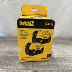 NEW - DEWALT 20V MAX Premium Lithium-Ion 4.0Ah Battery Pack (2 Pack)