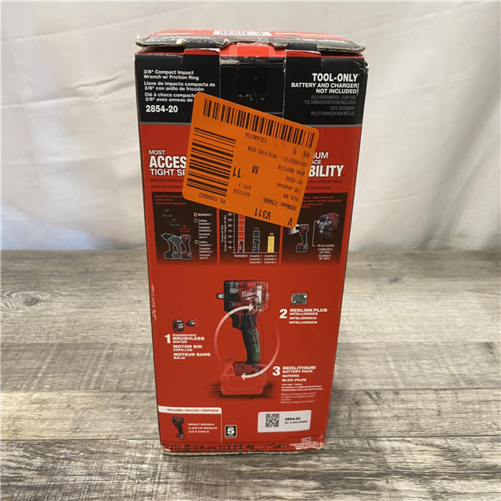 NEW - Milwaukee FUEL GEN-3 18V Lithium-Ion Brushless Cordless 3/8 in. Compact Impact Wrench with Friction Ring (Tool-Only)