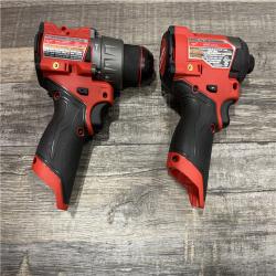 AS-IS Milwaukee FUEL 12-Volt Lithium-Ion Brushless Cordless Hammer Drill and Impact Driver Combo Kit