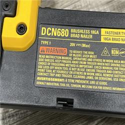 AS-IS DEWALT 20V MAX XR Lithium-Ion Electric Cordless 18-Gauge Brad Nailer (Tool Only)