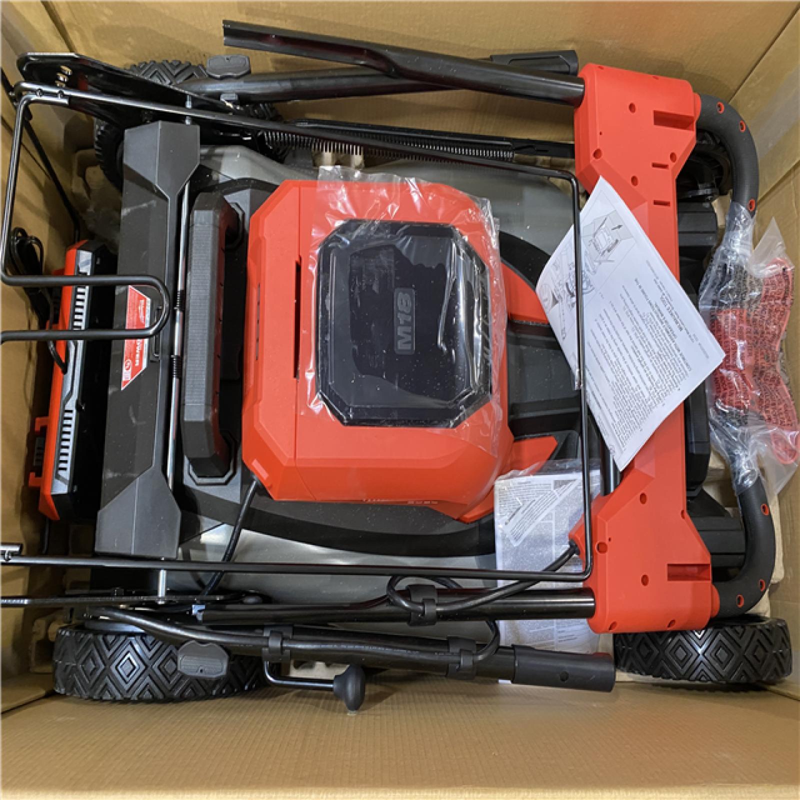 As-Is- M18 FUEL Brushless Cordless 21 in. Walk Behind Dual Battery Self-Propelled Mower W/(2) 12.0Ah Battery and Rapid Charger