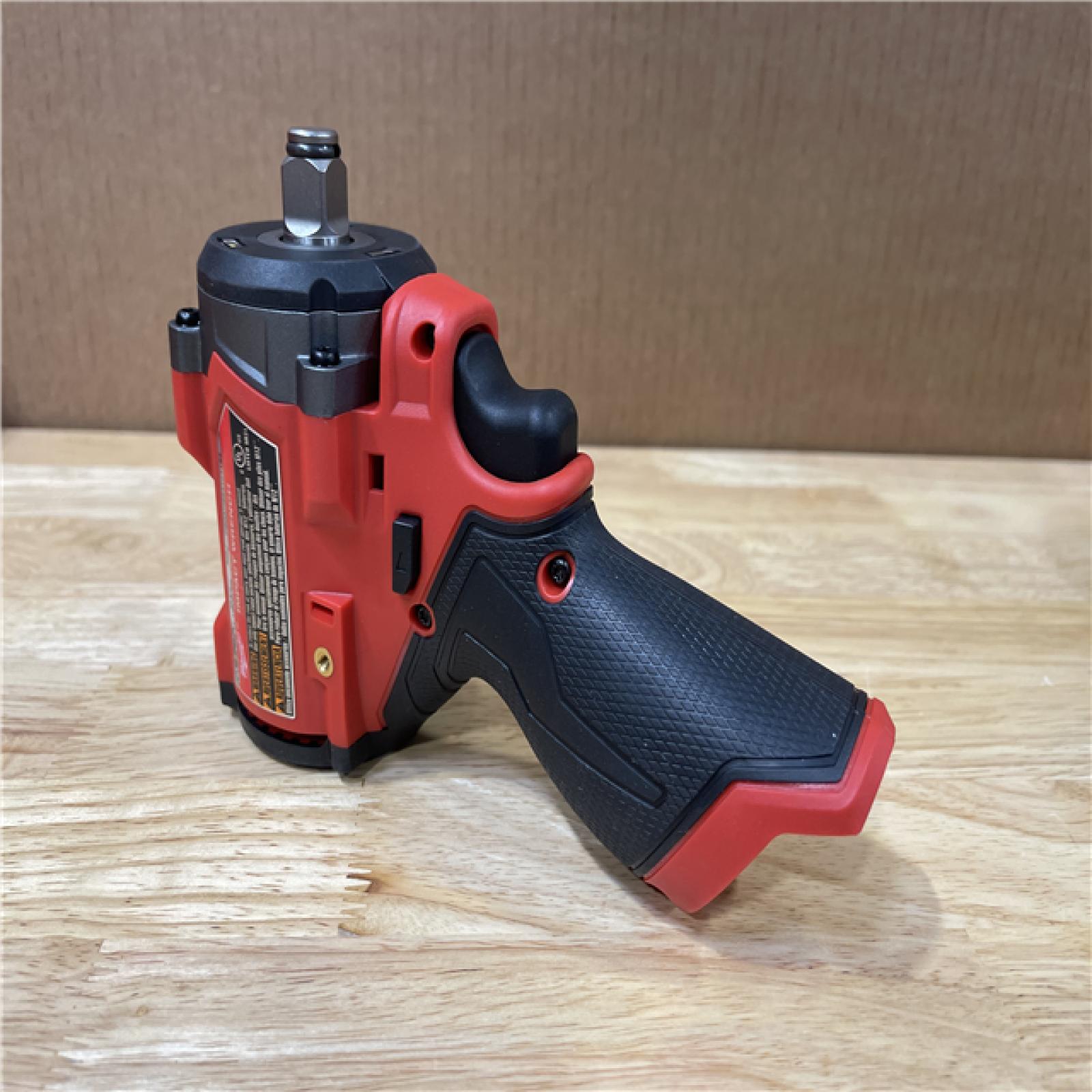 AS-IS Milwaukee FUEL 12V Li-Ion Brushless Cordless Stubby 1/2 in. Impact Wrench Kit