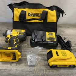 AS-IS DEWALT Atomic 20V Max Lithium-Ion Brushless Cordless Compact 1/4 in. Impact Driver Kit