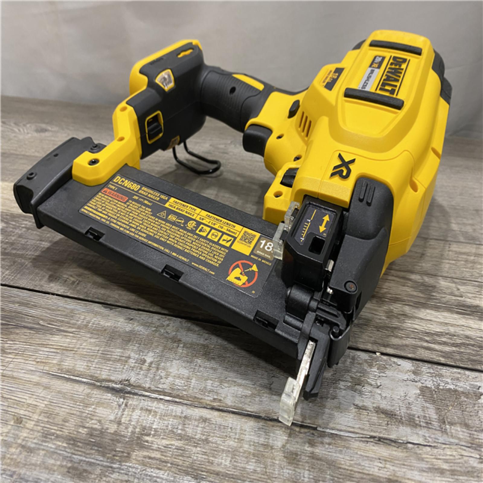 AS-IS DEWALT 20V MAX XR Lithium-Ion Electric Cordless 18-Gauge Brad Nailer (Tool Only)