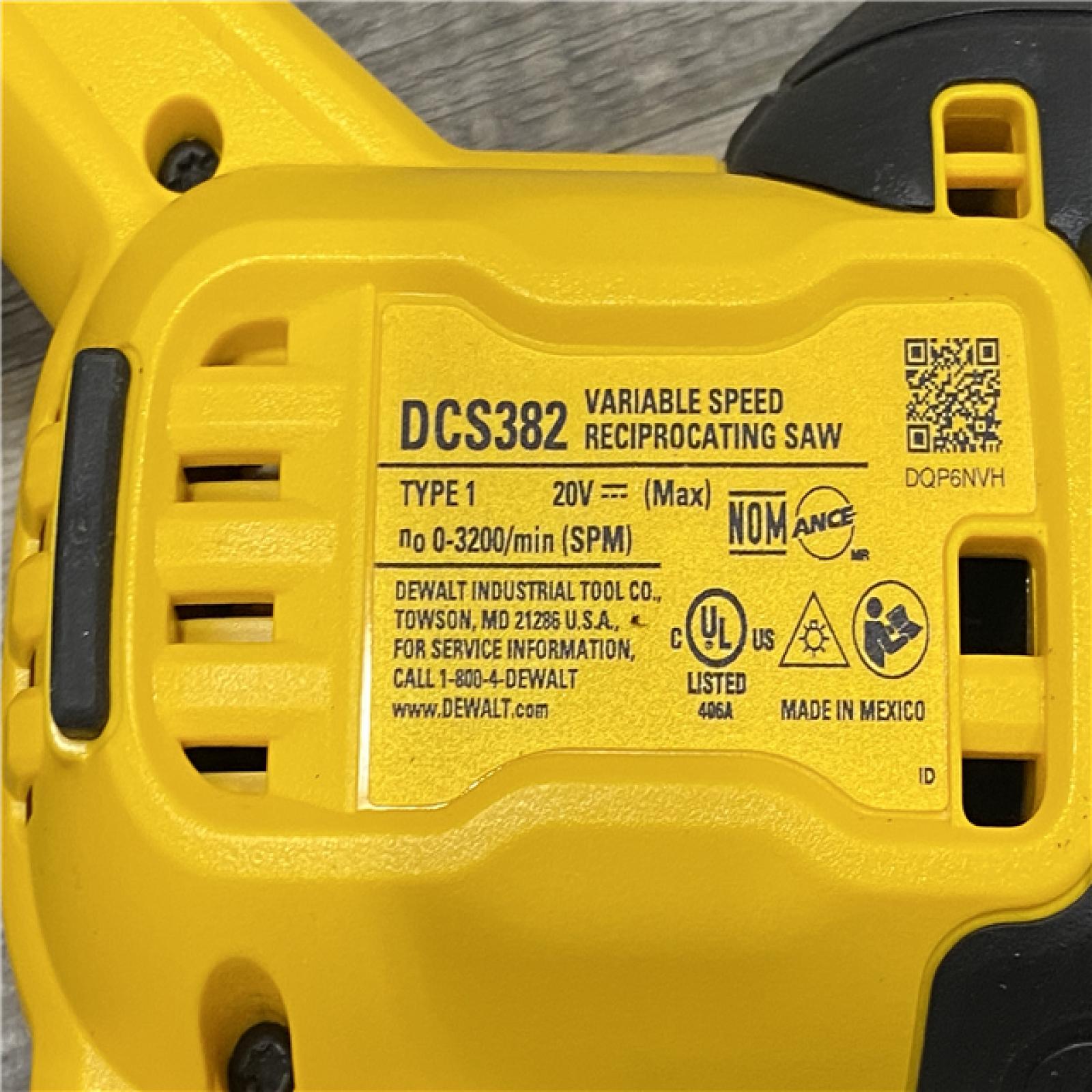 AS-IS DEWALT 20V MAX XR Cordless Brushless Reciprocating Saw (Tool Only)